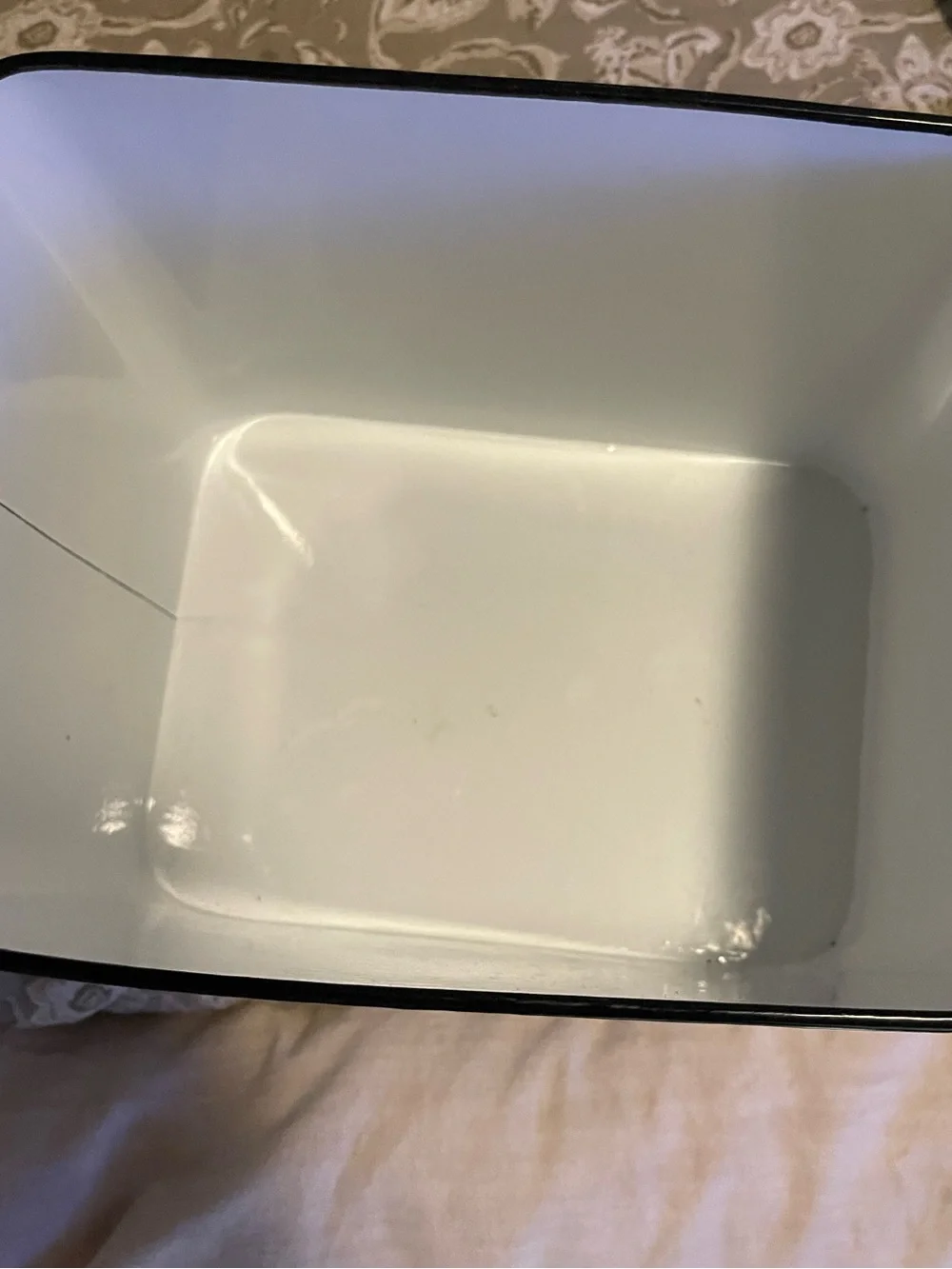 Hobby Lobby White Bread Box with Black Lettering